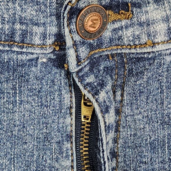 Mariposa Jeans Y2K Pleated Lace Denim Midi Skirt Size Medium - Picture 4 of 13